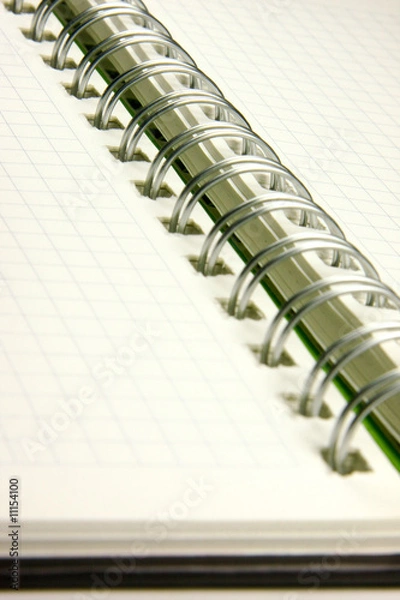Obraz Notebook closeup photo, lower angle