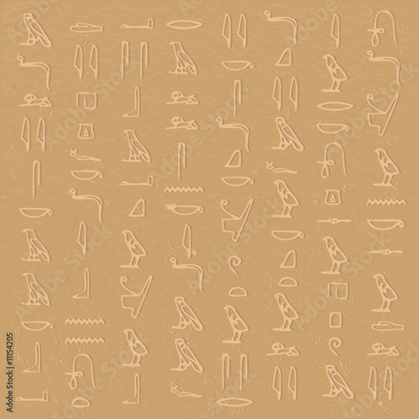 Obraz Egyptian hieroglyphs