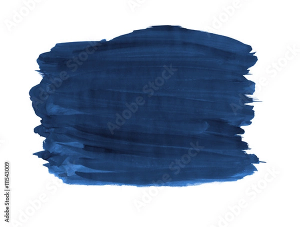 Fototapeta A fragment of the indigo background painted with gouache