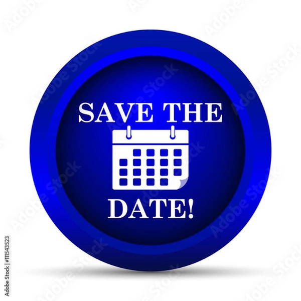 Fototapeta Save the date icon