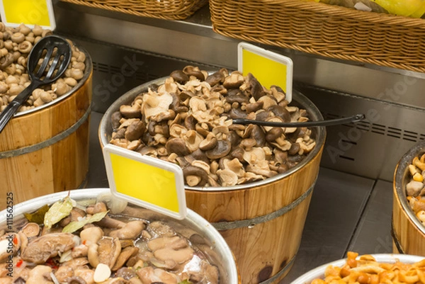 Fototapeta pickled mushrooms