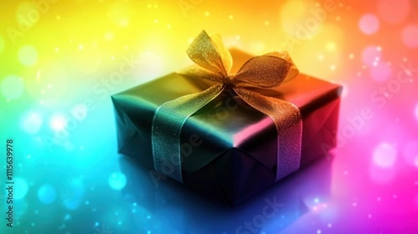 Obraz The Colorful Gift Wrapped Present