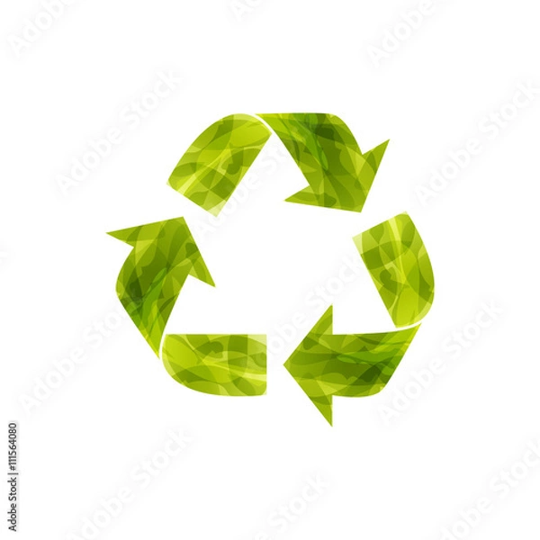 Fototapeta Recycling icon. Ecology concept. Vector illustration.