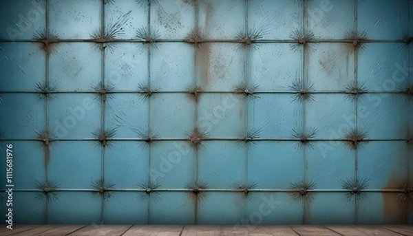 Fototapeta Clear Plain Shiny Warm Soft Vintage Bokeh Cloudy Wave Like Geometric Blue Background or Texture