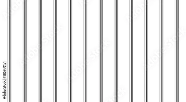 Obraz Prison bars isolated on transparent. Vector illustration. Jail bars for criminals and prisoners isolated from background, jailhouse	

