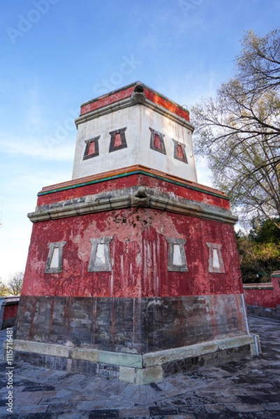 Obraz Tibetan architecture in the Four Great Regions of Summer Palace in Beijing.