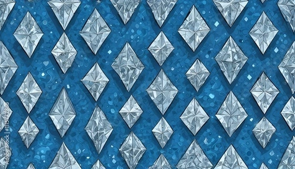 Fototapeta Clear Plain Shiny Warm Soft Vintage Bokeh Cloudy Wave Like Geometric Blue Background or Texture