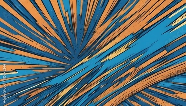 Fototapeta Clear Plain Shiny Warm Soft Vintage Bokeh Cloudy Wave Like Geometric Blue Background or Texture