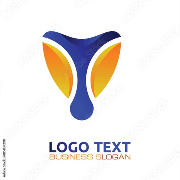 Fototapeta T  lettering logo is simple, easy to understand and authoritative