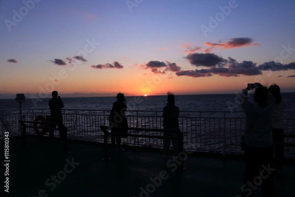 Fototapeta yoake sky