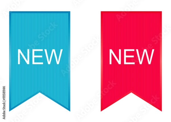 Obraz Sign New. Vector.