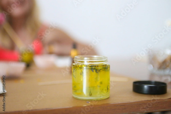 Fototapeta Set for crafting candle