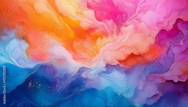 Fototapeta グラデーションとカラーのスプラッシュgradient and color splash