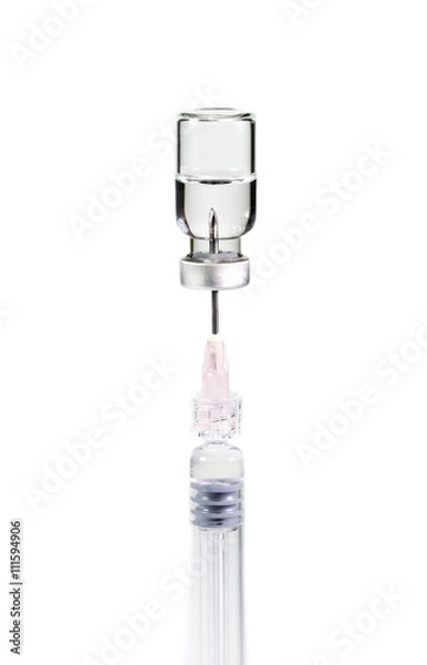Fototapeta Syringe and Vial