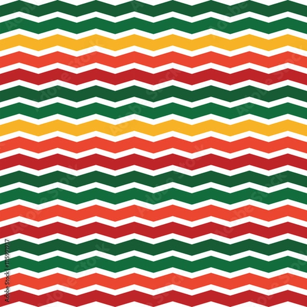 Fototapeta Wave pattern Christmas color Vector