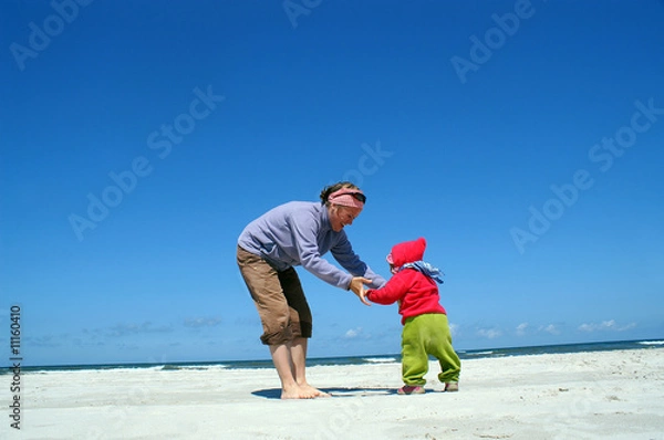 Obraz First steps on beach