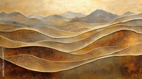 Fototapeta Brown gold texture background. Generative AI