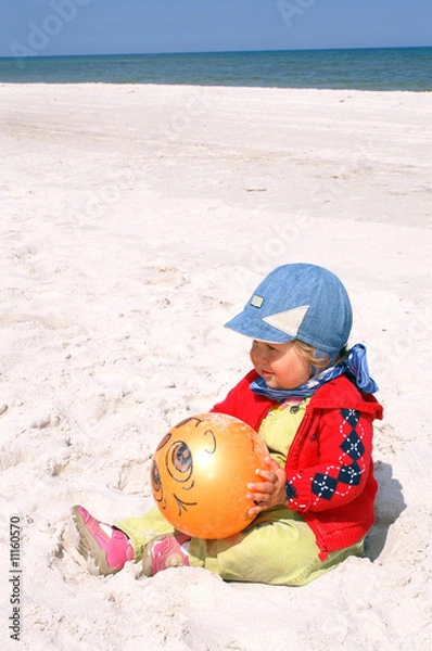 Obraz Child holds ball
