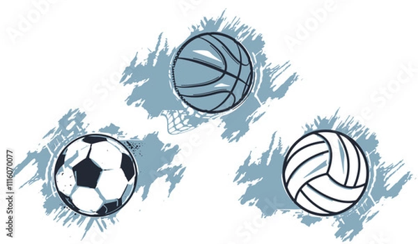 Obraz Vector work sport sets design