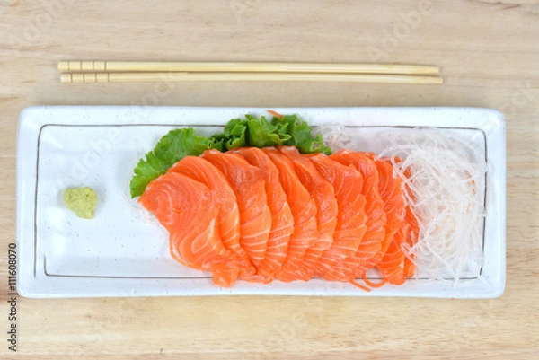 Fototapeta salmon sashimi