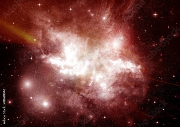 Obraz galaxy in a free space