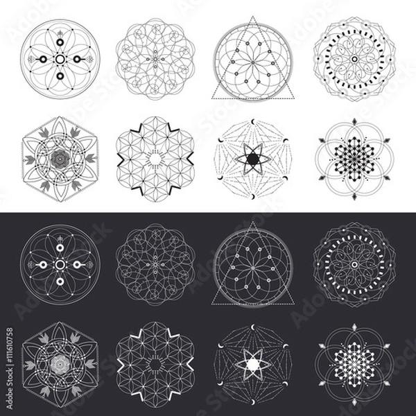 Obraz Sacred Geometry Vector Bundle