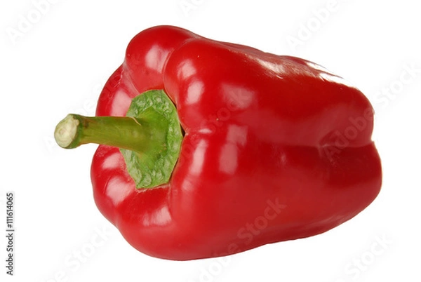 Obraz red pepper paprika isolated on white
