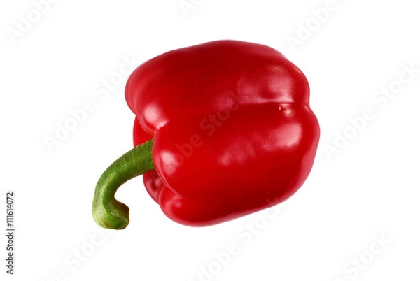 Obraz red pepper paprika isolated on white
