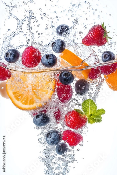 Obraz Multi Früchte im Wasser