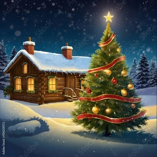 Obraz Christmas night