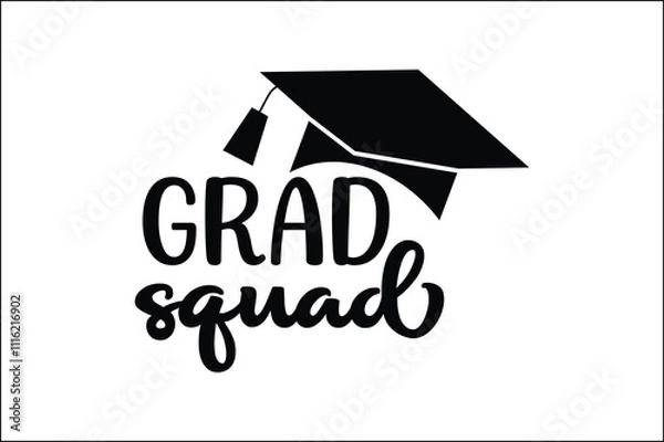 Obraz cap and diploma grad  squad