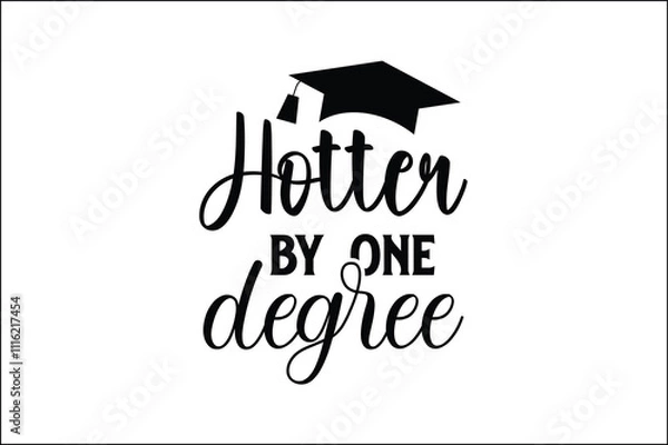 Obraz graduation cap vector hotter by one degree 