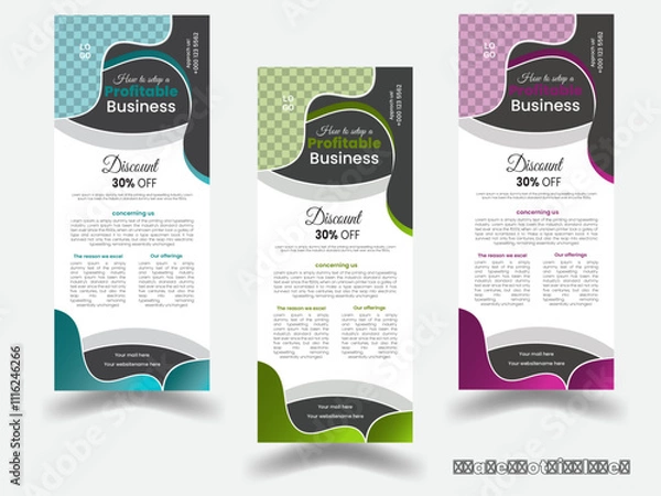Obraz Modern and elegant brochure design template