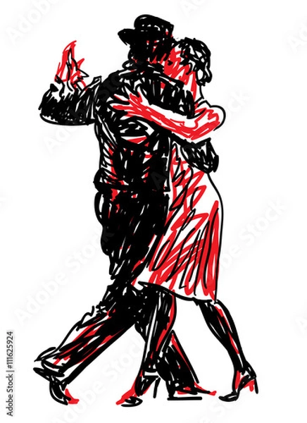 Obraz      Sketched Dancers 