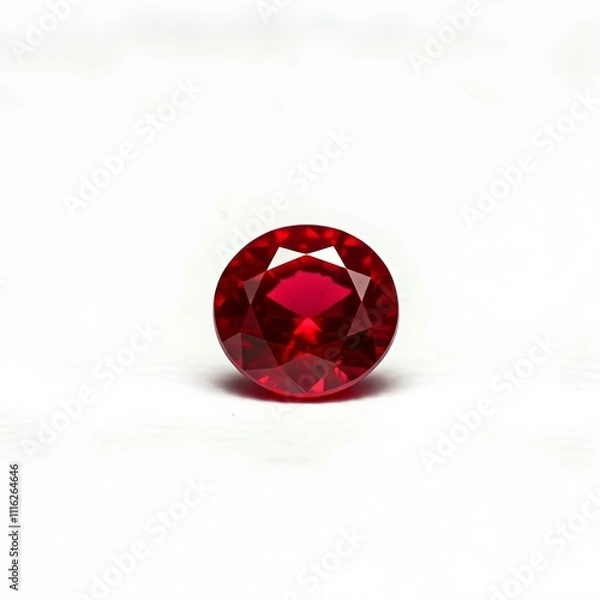 Obraz Ruby on white Background