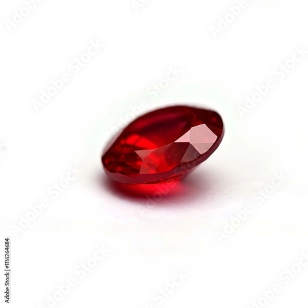 Obraz Ruby on white Background