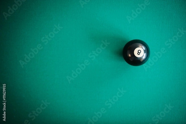 Obraz Black billiard eight
