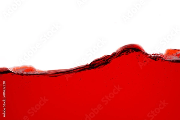 Fototapeta Red wine splash - close up abstract background