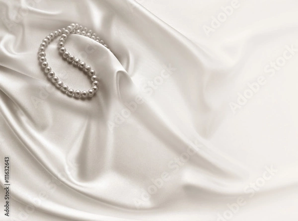 Obraz Smooth elegant beige silk background