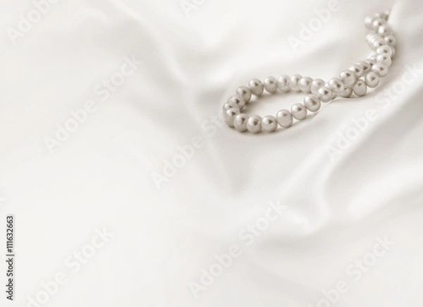Obraz Smooth elegant white silk background