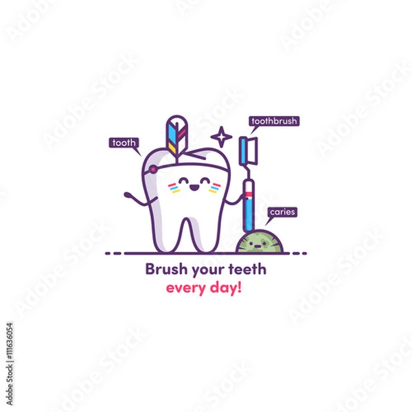 Fototapeta Funny tooth