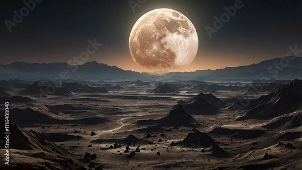 Fototapeta alienate planet , planet , Outer Planet , Planet Destruction , Ai Generatives