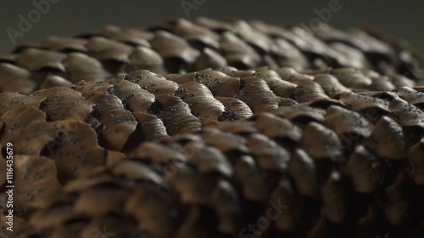 Fototapeta Fir cones. Complex surface texture. Macro shot. 