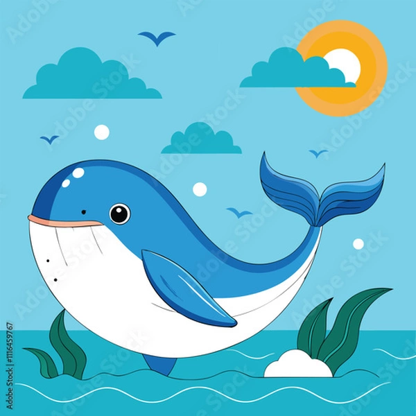 Obraz whale illustration