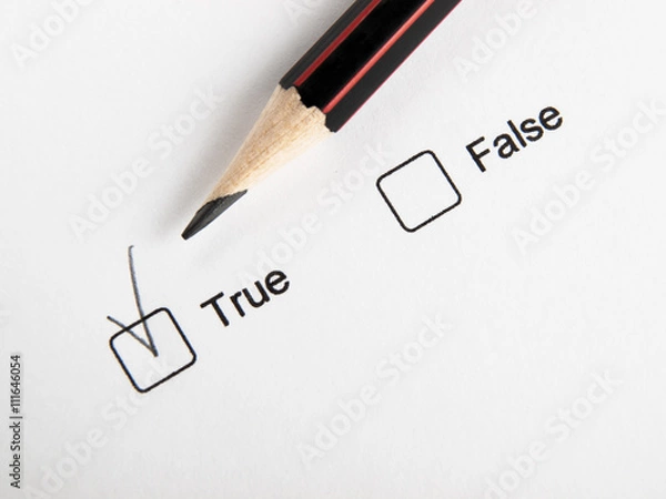 Fototapeta Choosing true checkbox