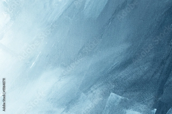 Obraz Textured blue painted background