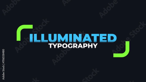 Fototapeta Neon Bracket Fresh Title