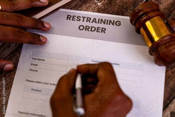 Obraz Restraining Order Form