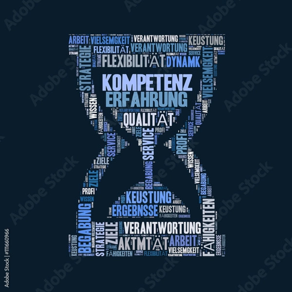 Fototapeta Kompetenz Erfahrung Konzept