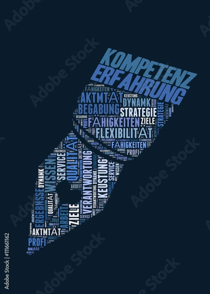 Obraz Kompetenz Erfahrung Konzept
